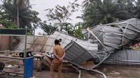 4 Bangunan di Musi Rawas Ambruk Diterjang Hujan Lebat dan Angin Kencang