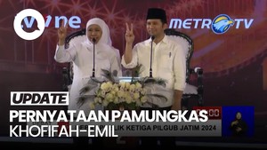 Video: Khofifah-Emil Tutup Debat, Minta Maaf ke Risma-Hans dan Luluk-Lukman