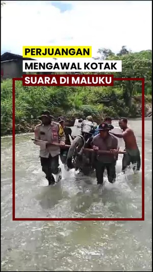 Video: Perjalanan Penuh Rintangan Polisi Maluku Mengawal Kotak Suara