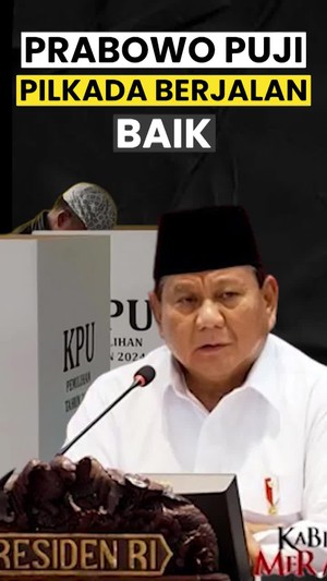 Video Prabowo Puji Pelaksanaan Pilkada: Gugatan Itu Bagian Demokrasi