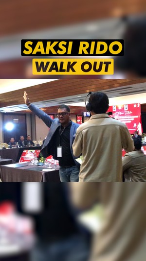 Video: Momen Saksi RIDO Walk Out dari Rapat Pleno Rekapitulasi